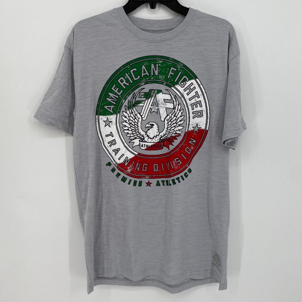 American Fighter Grey Detailed T-Shirt